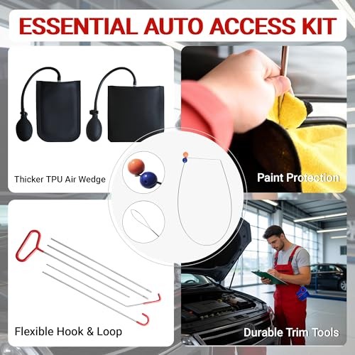 27pcs Automotive Tool Kit, Heavy Duty Multi-Function Repair Kit, Adjustable