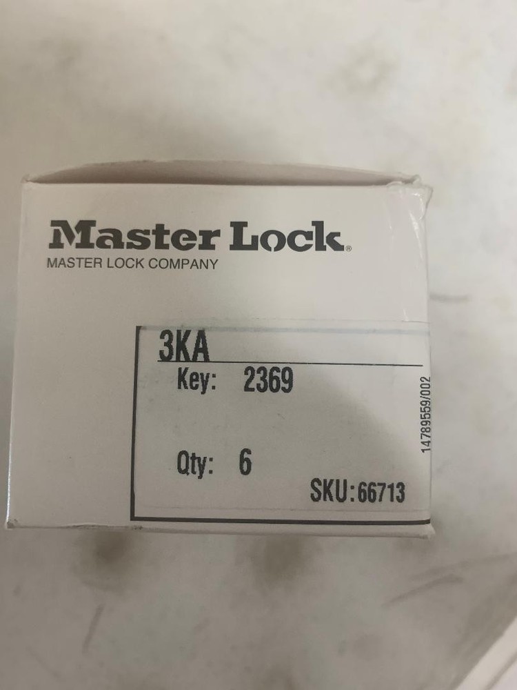 Master Lock #3KA-2369