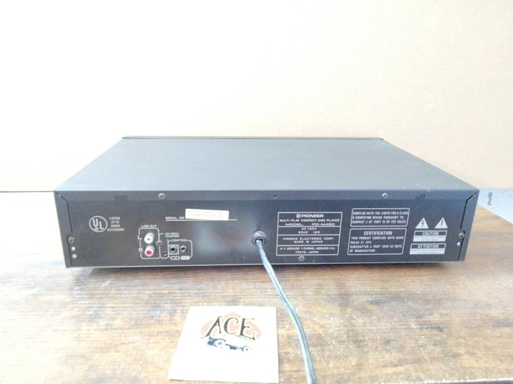 Pioneer PD-M450 Multi-Play CD Player - Powers on