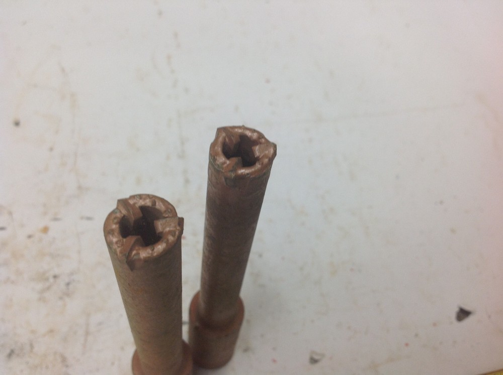 (2) Drillco 5/8" x 6" x 11 Thread Concrete Masonry Core Drill Bit NOS