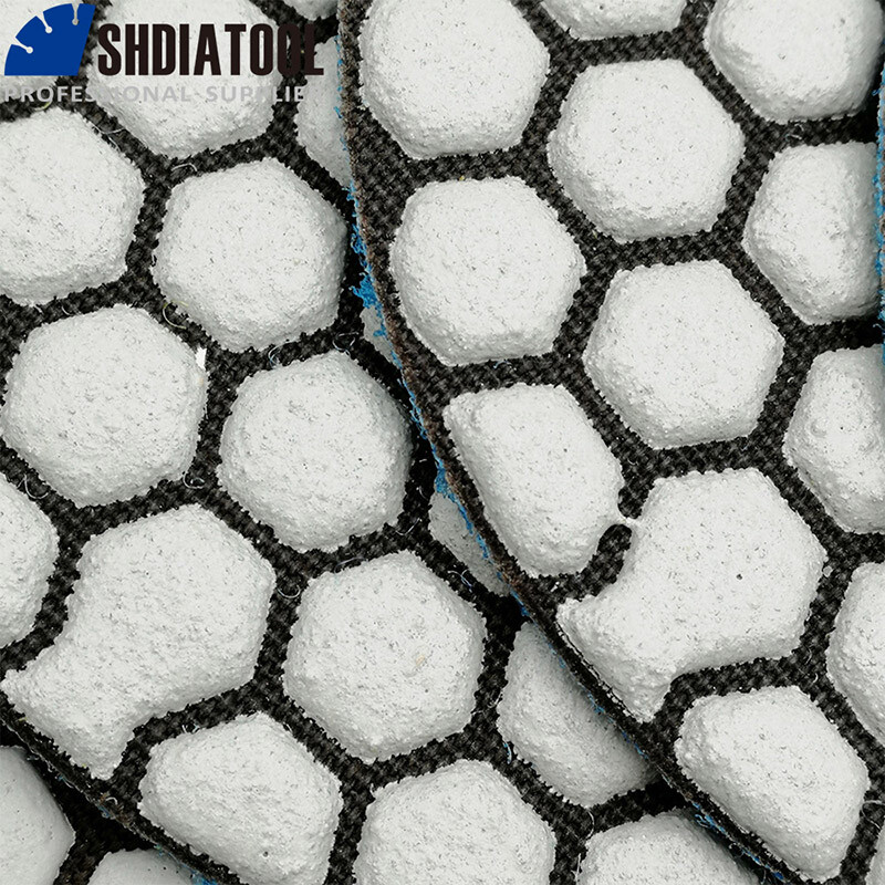 Diamond Polishing Pad 7pcs 4in B #50 Dry Sanding Disc for Marble Tile Granite