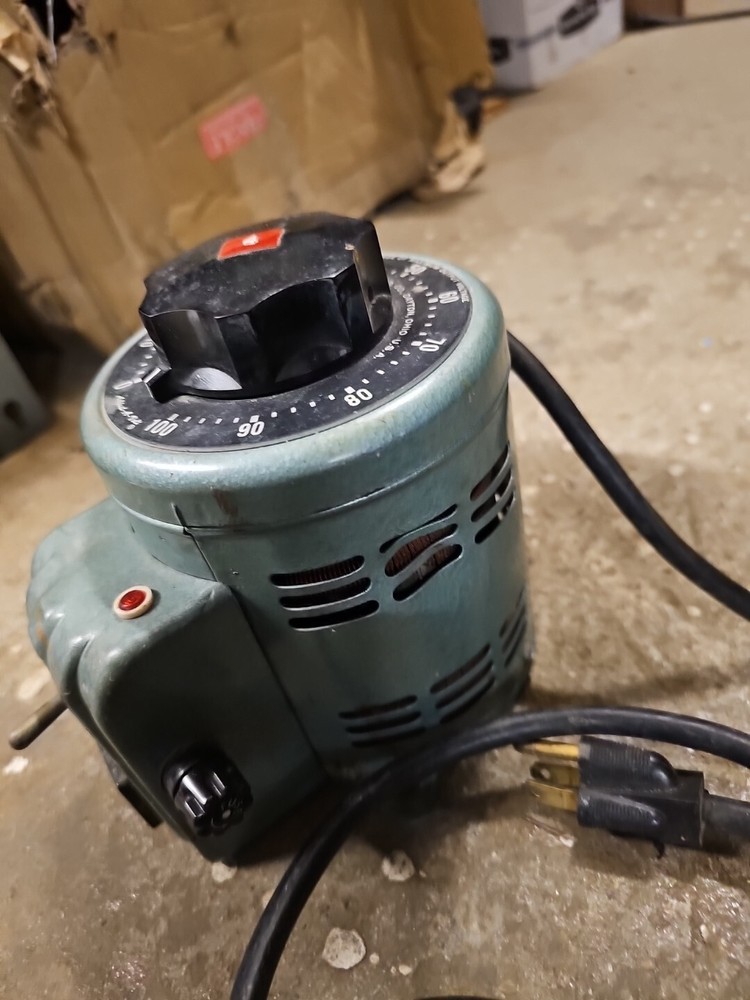 Staco Inc Electrical Type 3PN500B Transformer Adjust-a-Volt input 120v 0-140v