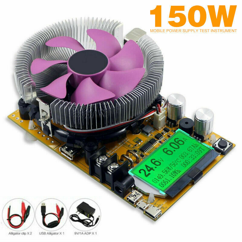 Constant Current Battery Capacity Tester Module Electronic Load Tester 220V 20A