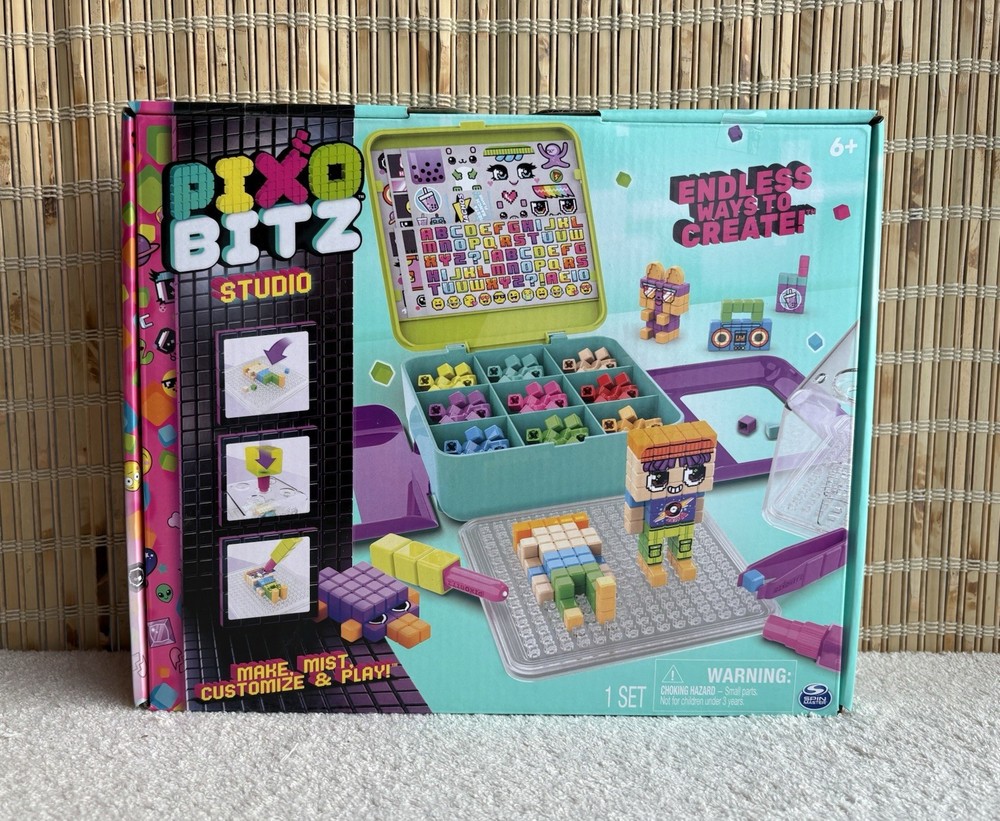 New Sealed Pixo Bitz Studio Bead Building Set Customize Play by SpinMaster 6+