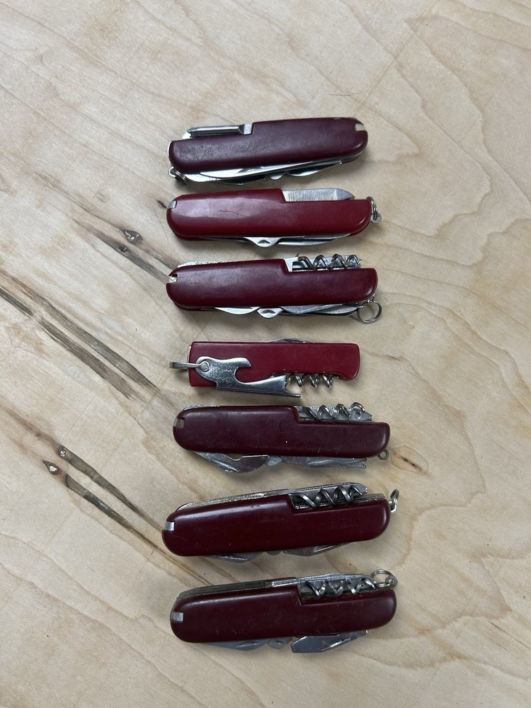 Vintage Red Multitool Lot of 7