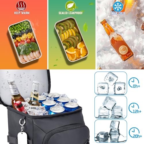 Cooler Backpack, 33 Cans Tactical Inspired Backpack Cooler Insulated Leak