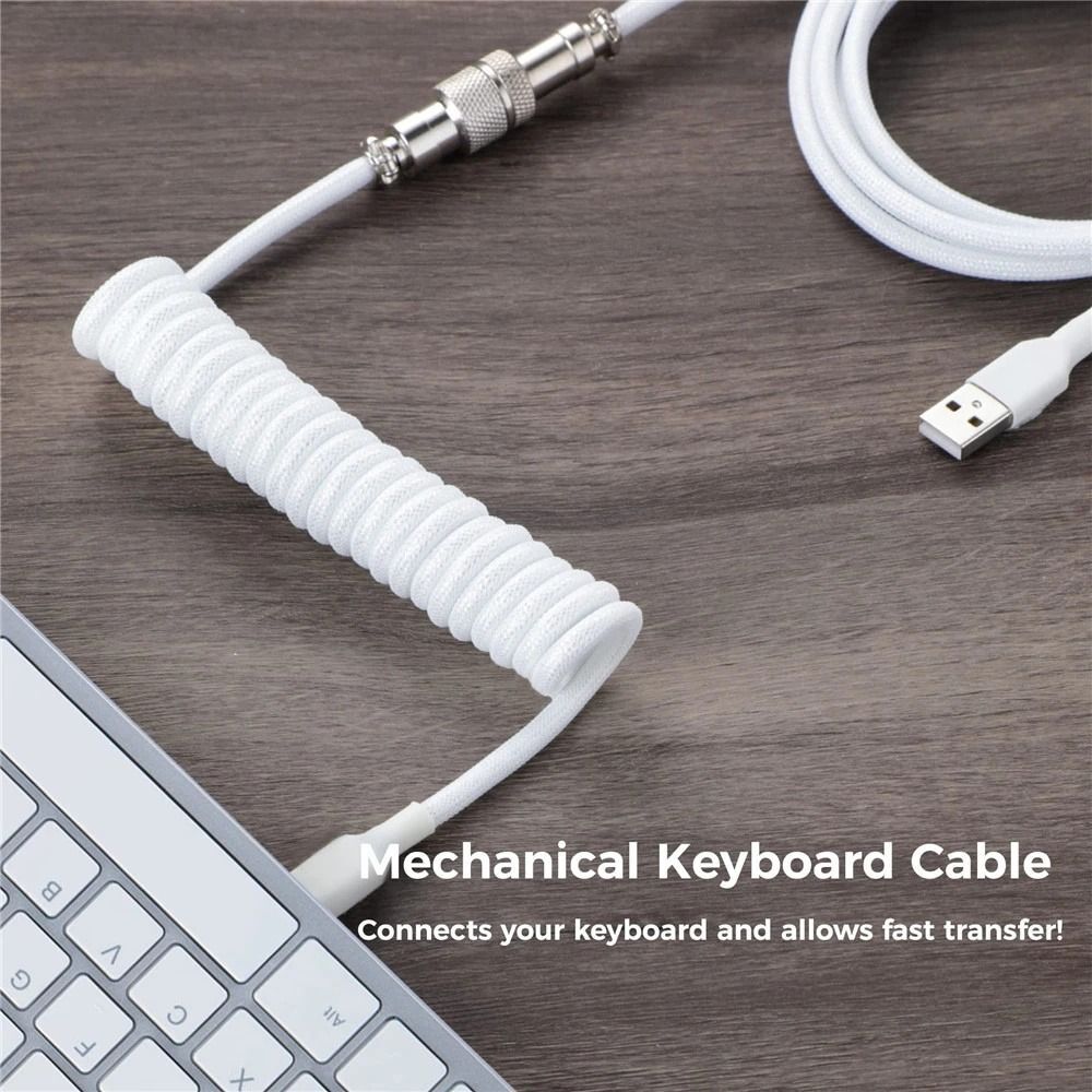 Keyboard Wire Keyboard Coiled Cable Type-C Usb Cable Mechanical Keyboard Cable