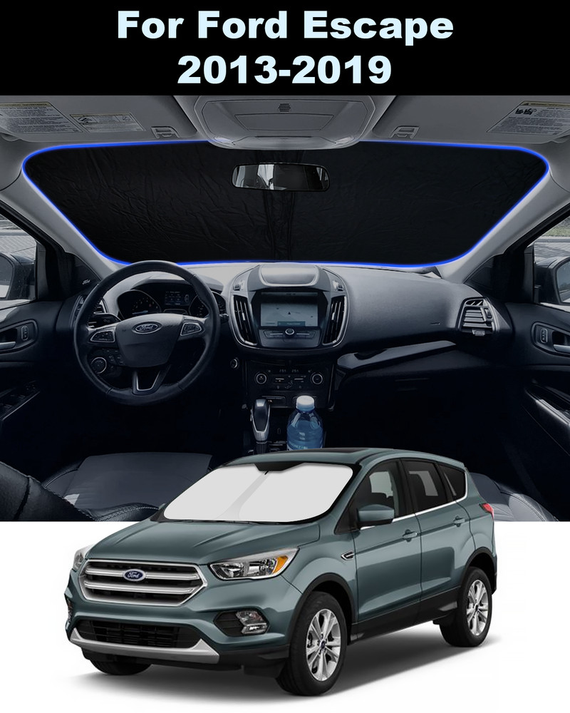 For 2013-2019 Ford Escape Windshield Sun Shade Heat Block Foldable Protector