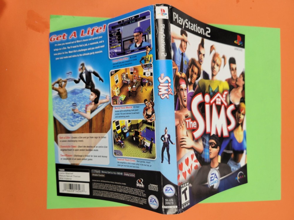 The Sims Case Art Original PS2