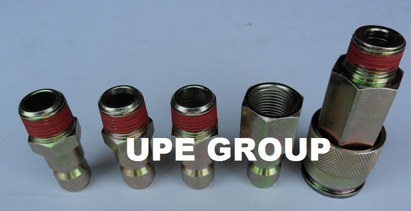 5 PACK HIGH FLOW STEEL 3/8" AIR QUICK COUPLER CONNECTOR DISCONNECT     AD81