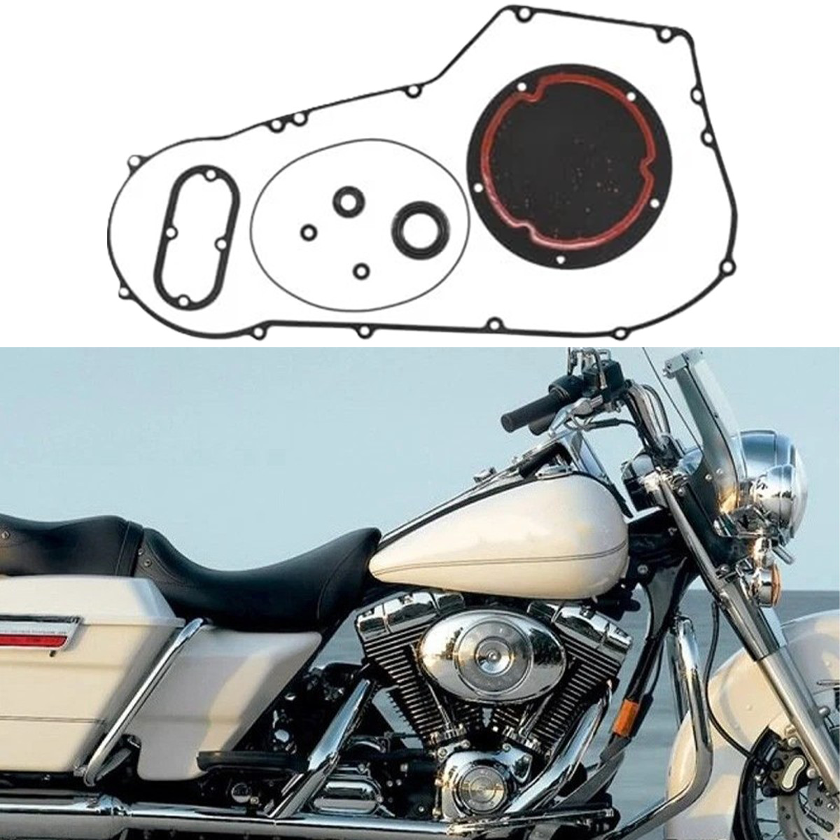 Complete Primary Gasket Kit set for 1999-2006 Harley Twin Cam Softail 99-06 EXV