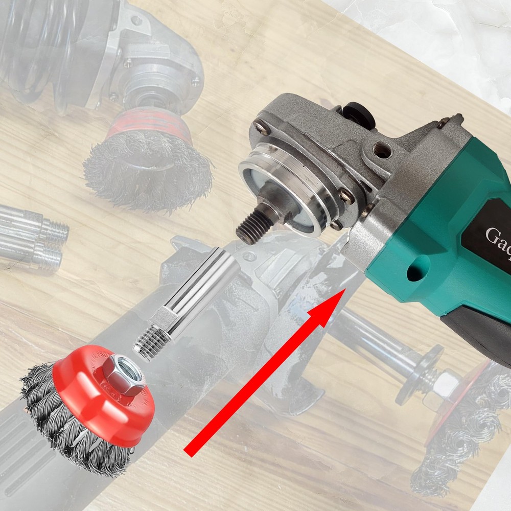 7 Pack Wire Wheel Cup Brush for 4 1/2 Angle Grinder with 5/8"-11 Thread.