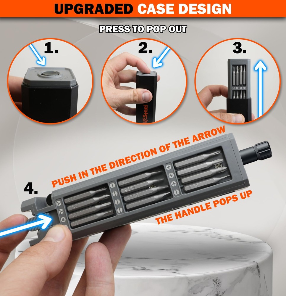 Precision Screwdriver Set 46-in-1, Magnetic Tool Kit for Electronics, DIY
