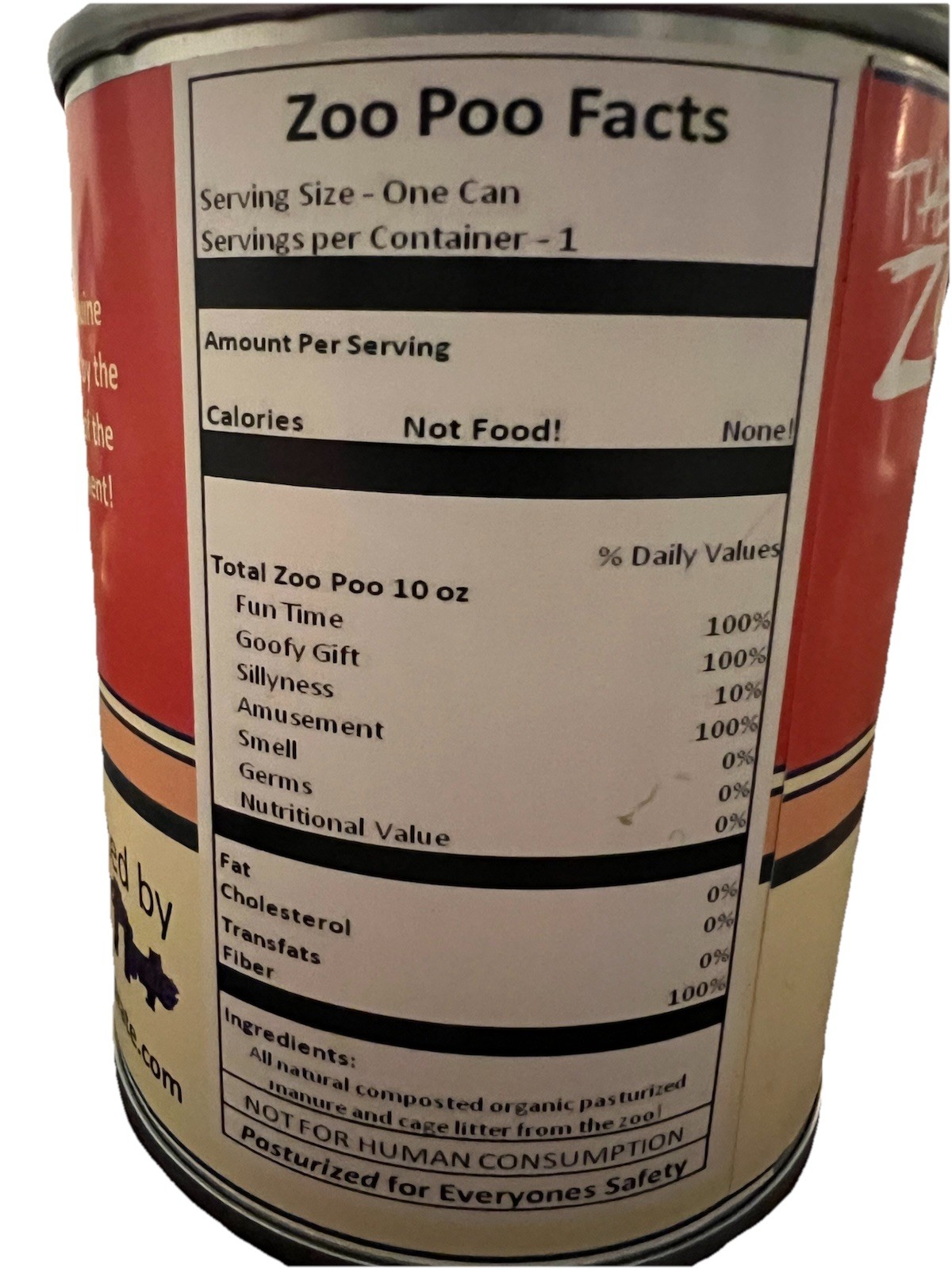 Rare “Zoo Poo Tiger Poo” Real Poop Novelty