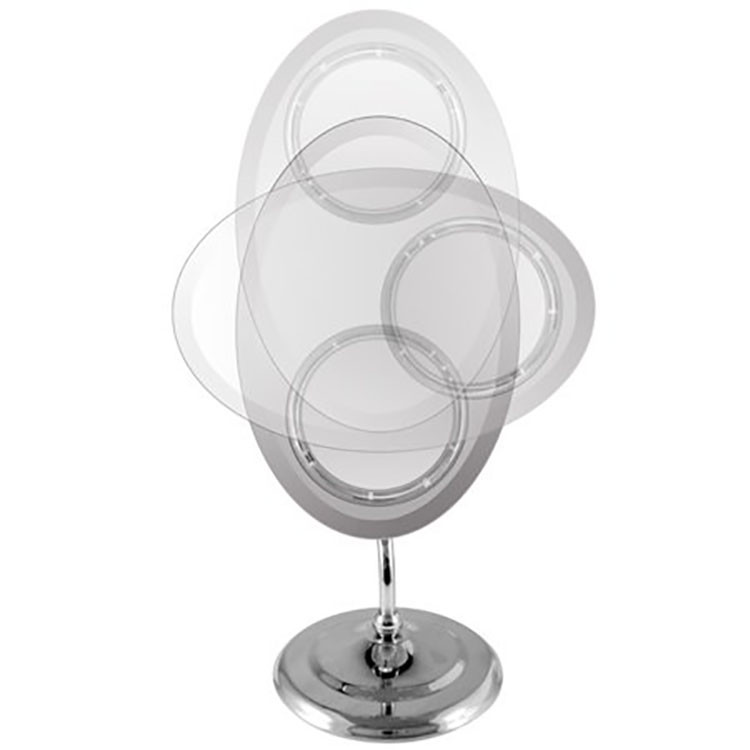 Frameless ELPSE Mirror w/ LED Suction M961