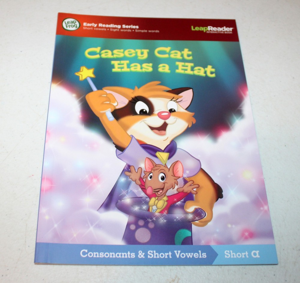 Leap Frog Leap Reader - Casey Cat Has a Hat - Conconants & Short Vowels short a