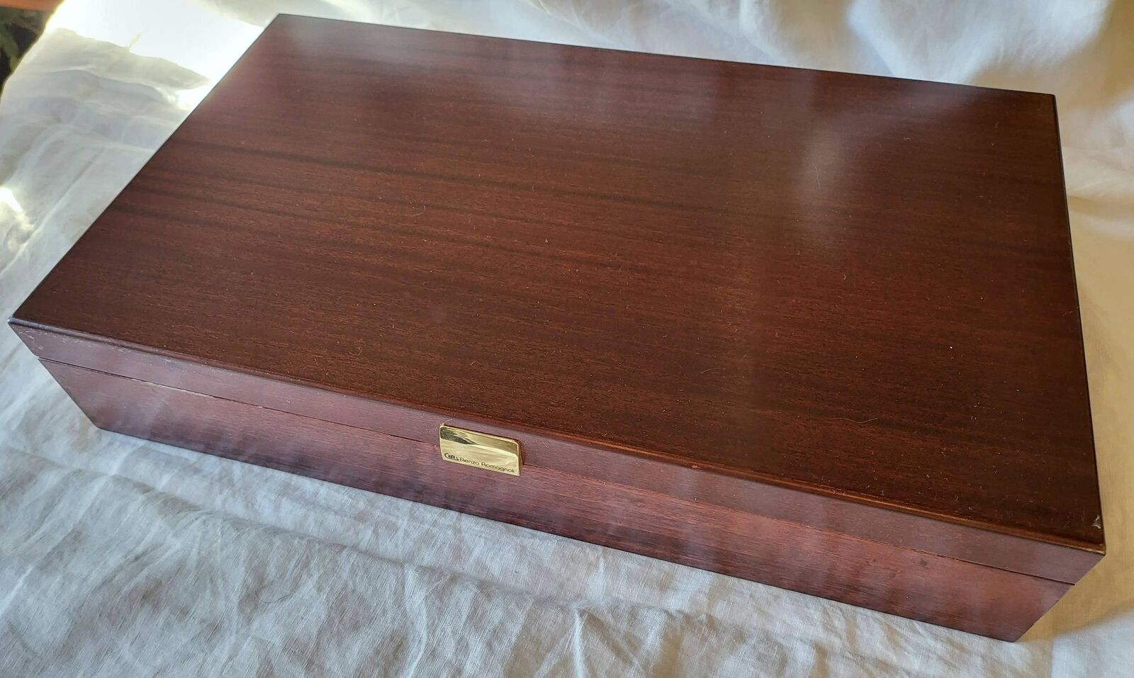 Renzo Romagnoli Solid Mahogany Roulette Wheel Case Set - Retired and Rare Unused