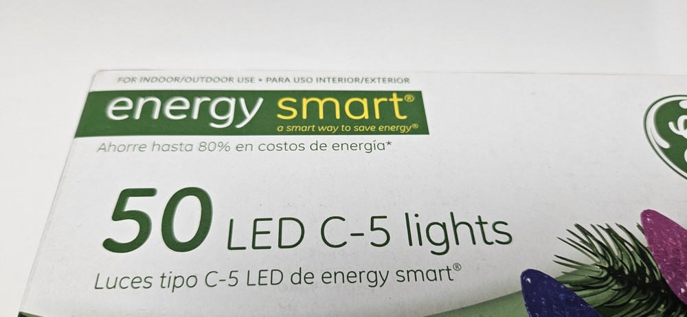 2x Energy Smart GE 50 LED C-5 Lights Multi Colored