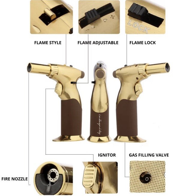 self igniting propane torch head