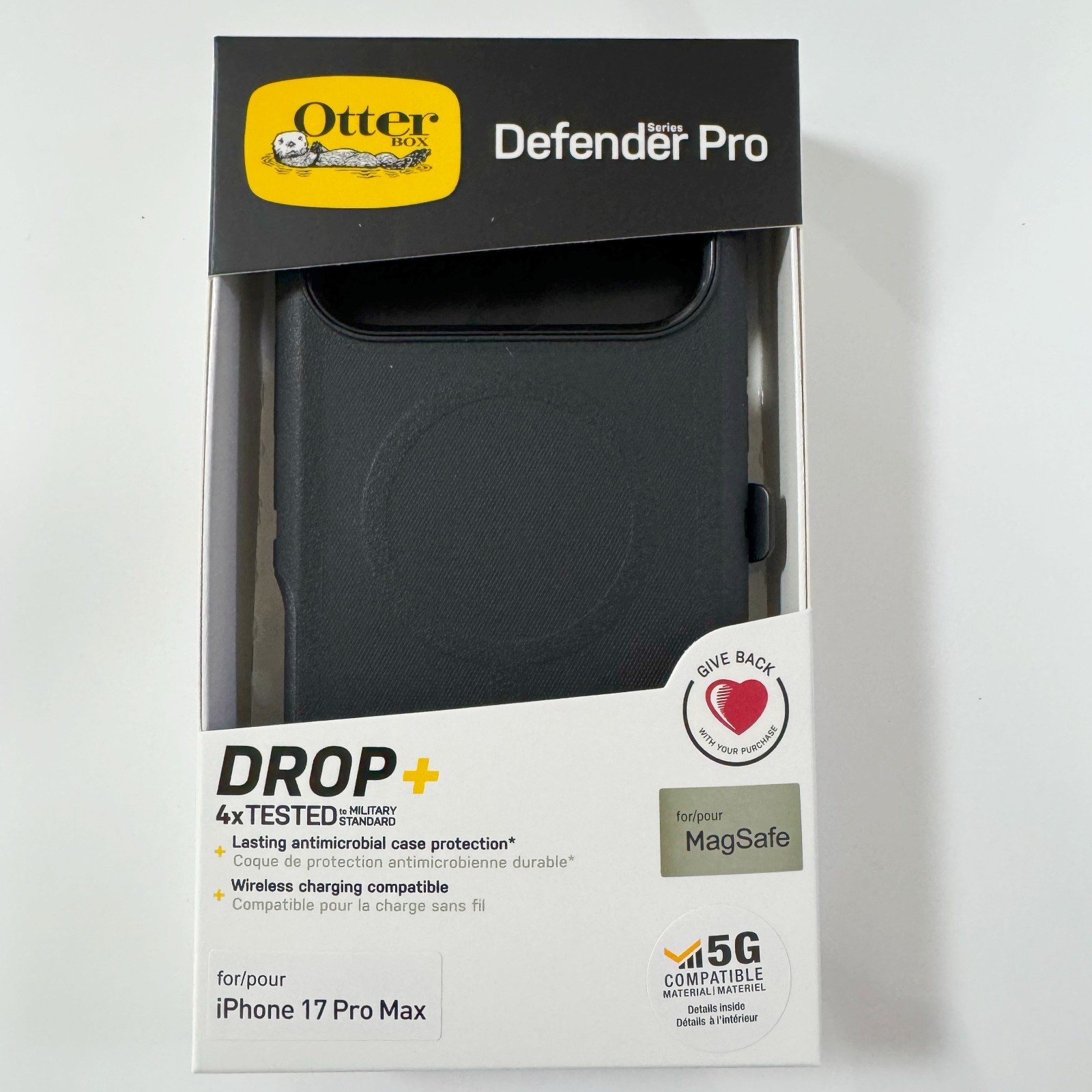 OtterBox Defender for MagSafe With Holster for (iPhone 17 Pro Max), Black Case
