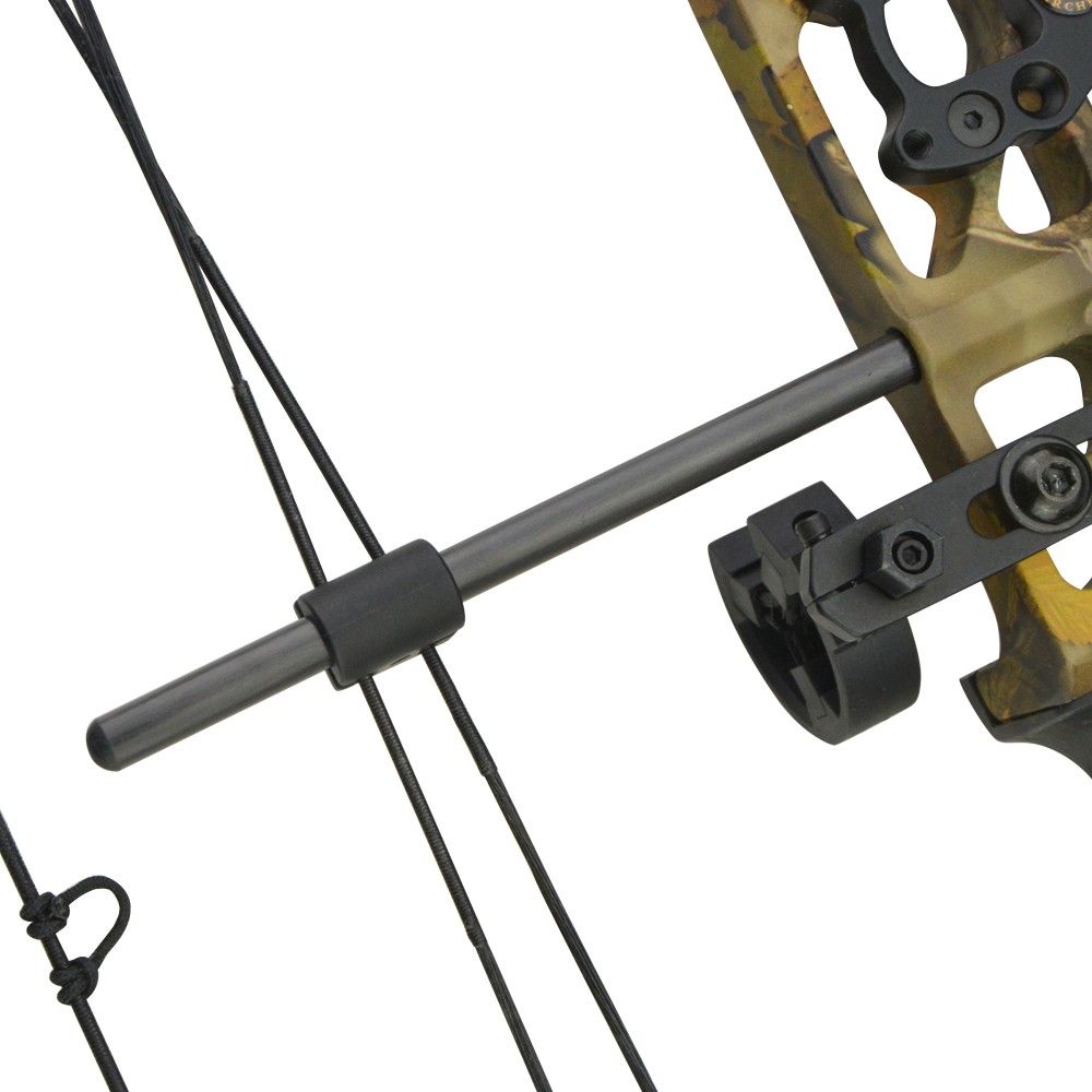 1pc Carbon Compound Bow String Suppressor Rod Separator Stabilizer Archery Decut