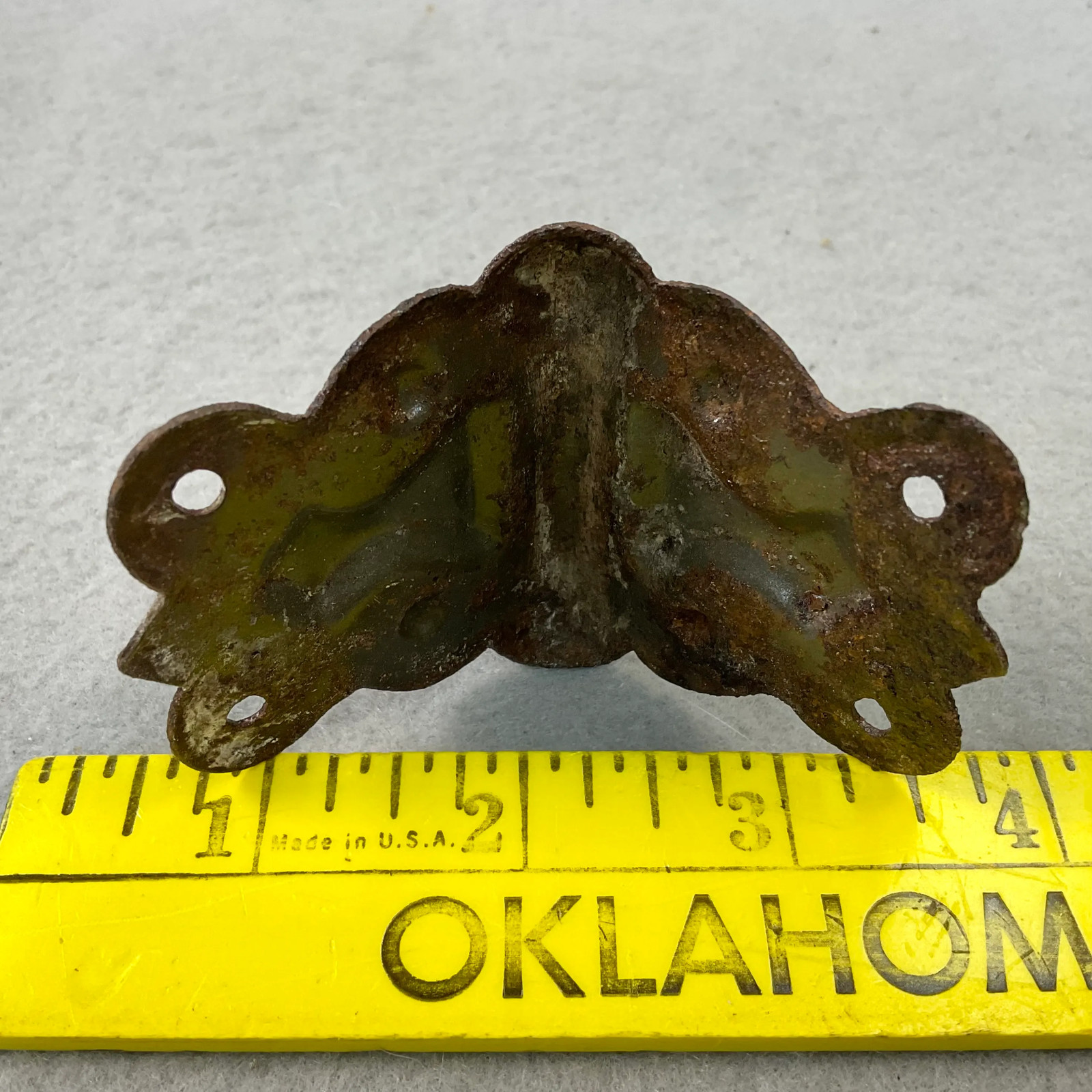 Vintage Cast Iron Corner Braces Protectors Hardware Furniture Trunk Lot of 8