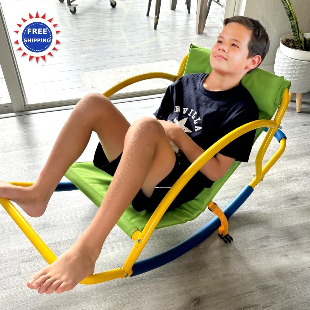Rocking Chair for Kids 9-12 Years Sensory Rocker ADHD Special Needs Bright Great