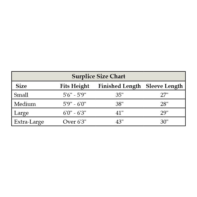 Medium IHS and Cross Surplice