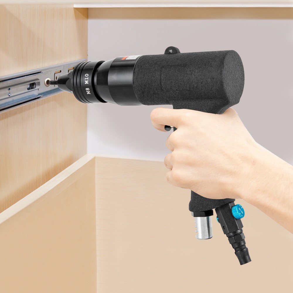 1/4" Pneumatic Rivet Nut Gun Professional Rivet Nut Pull Setter Riveting Machine