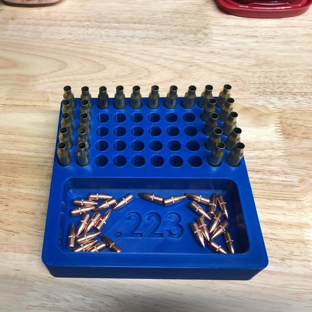 3D Printed .223 Reloading Tray 50 spots
