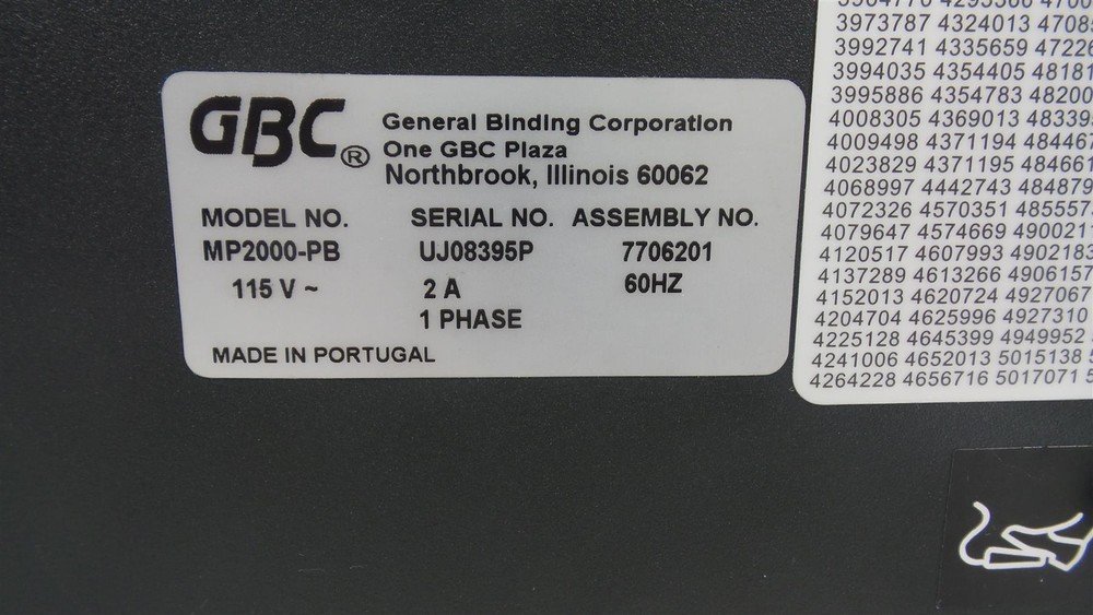 GBC MP2000PB Modular Plastic Comb Binding Punch