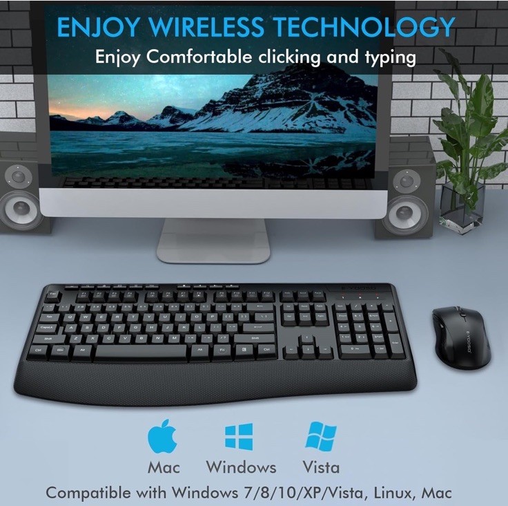 E-yooso Key Board And Mouse Combo Wireless E787