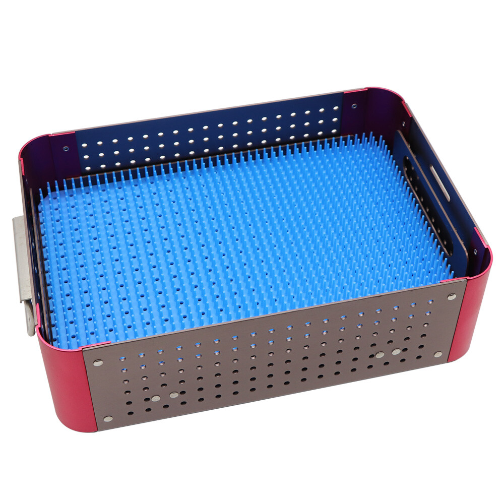 Two layer Sterilization tray case box surgical instrument Sterilize tray，us