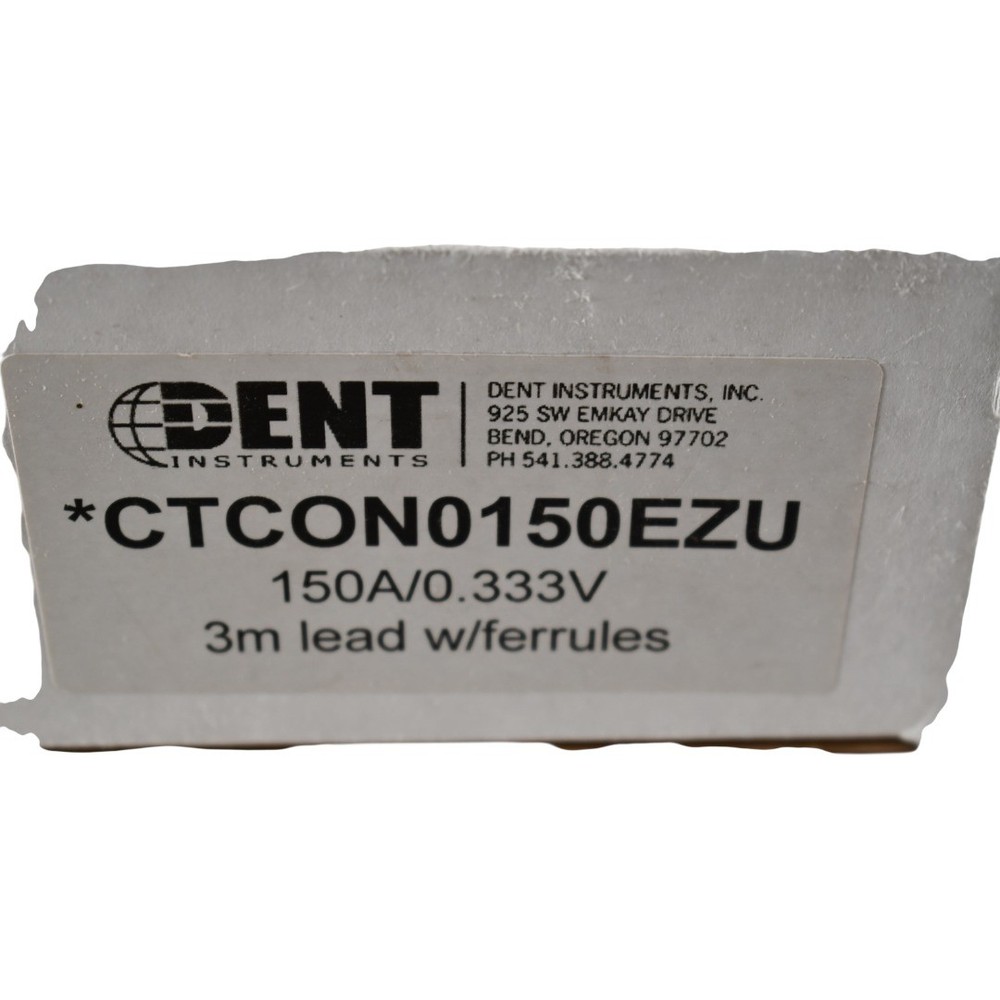 NEW Dent Instruments CT-CON-0150EZ-X High Performance Clamp-On Current Transform