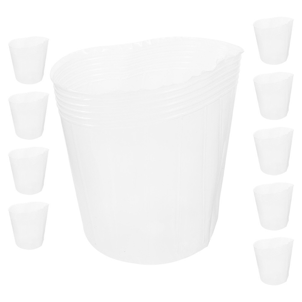 10 Pcs Plastic Planter Basket Liner Flower Pot Insert Flowerpot Replacement