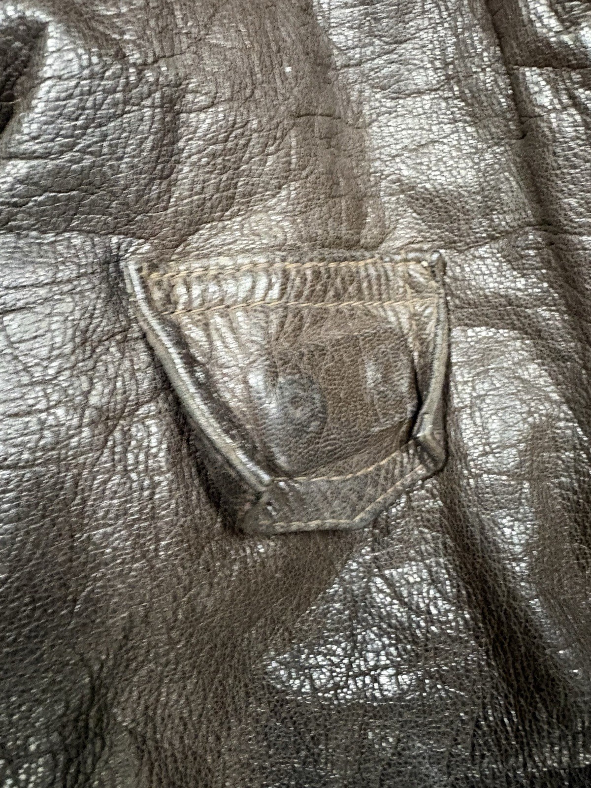 WWII US Navy Colvinex CFN-24 Leather Electrically Heated Flight Suit Size 40