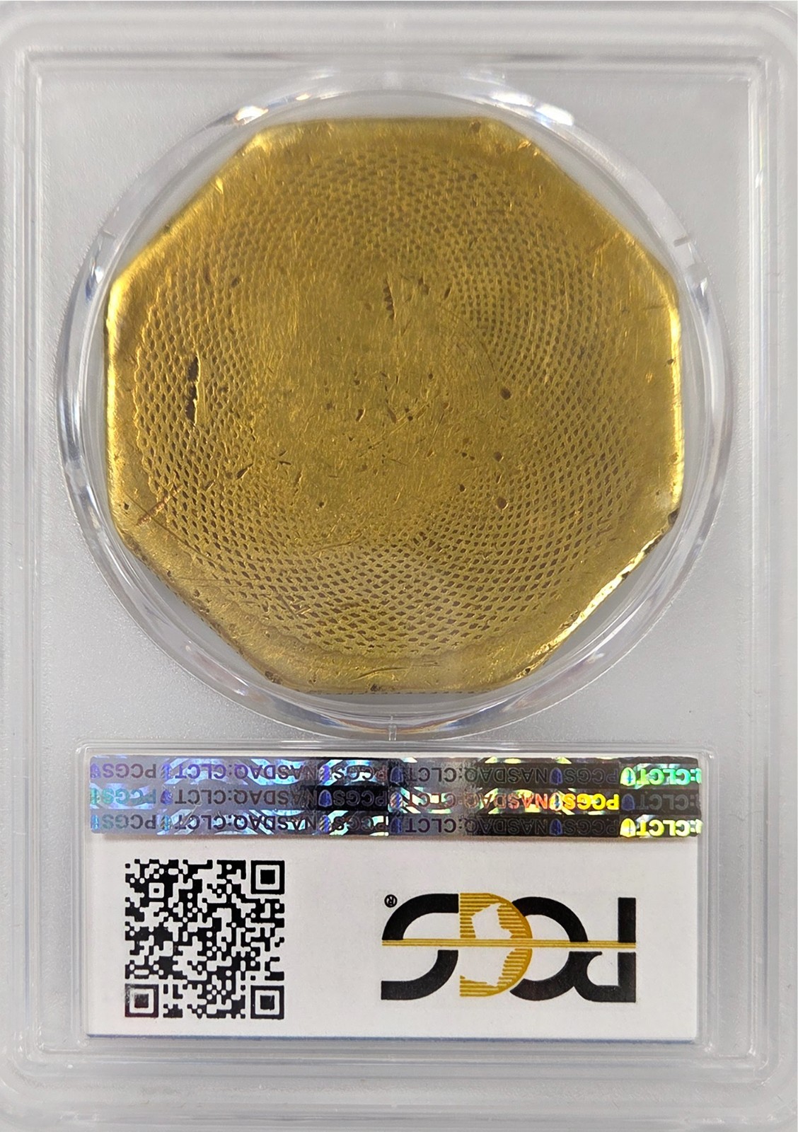 1852 $50 Gold Assay 887 PCGS F15