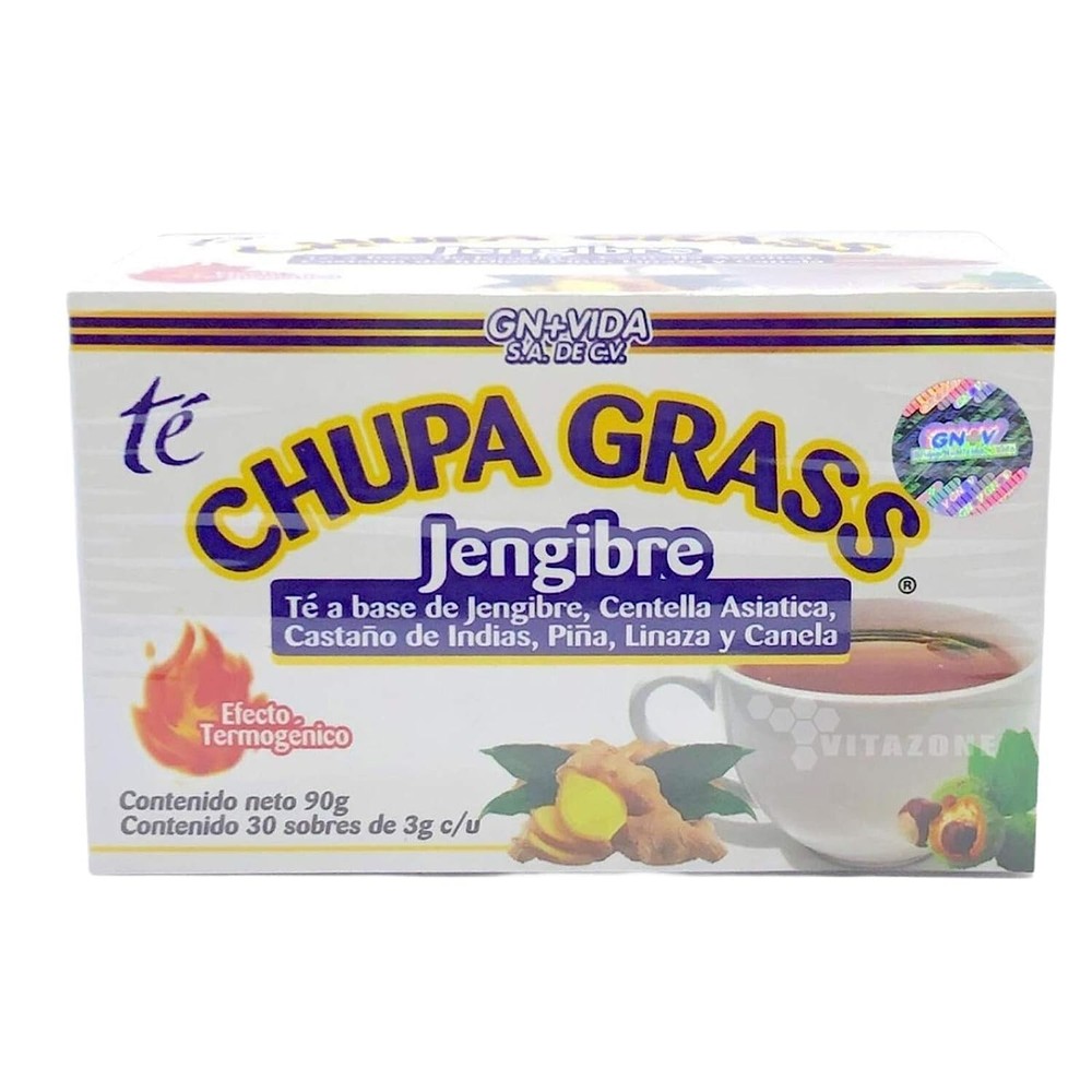 2 Pack Improved Formula Tea CHUPA GRASS & PANZA - Tea Based Ginger