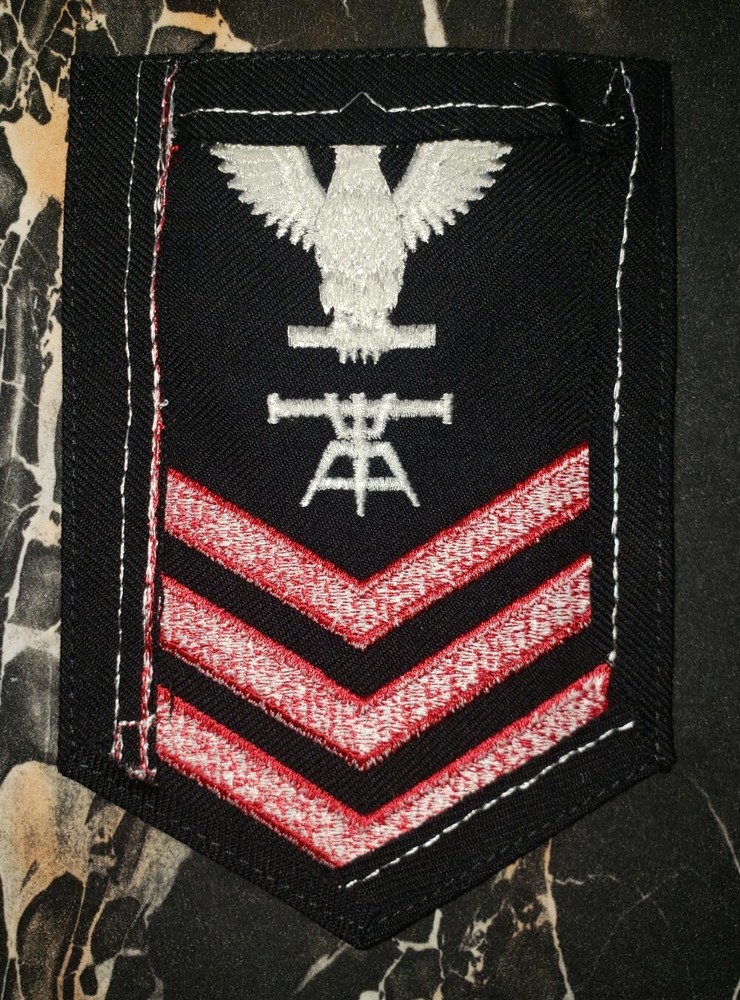 US Navy Fire Control Tech First Class Embroidered 4" Patch NOS