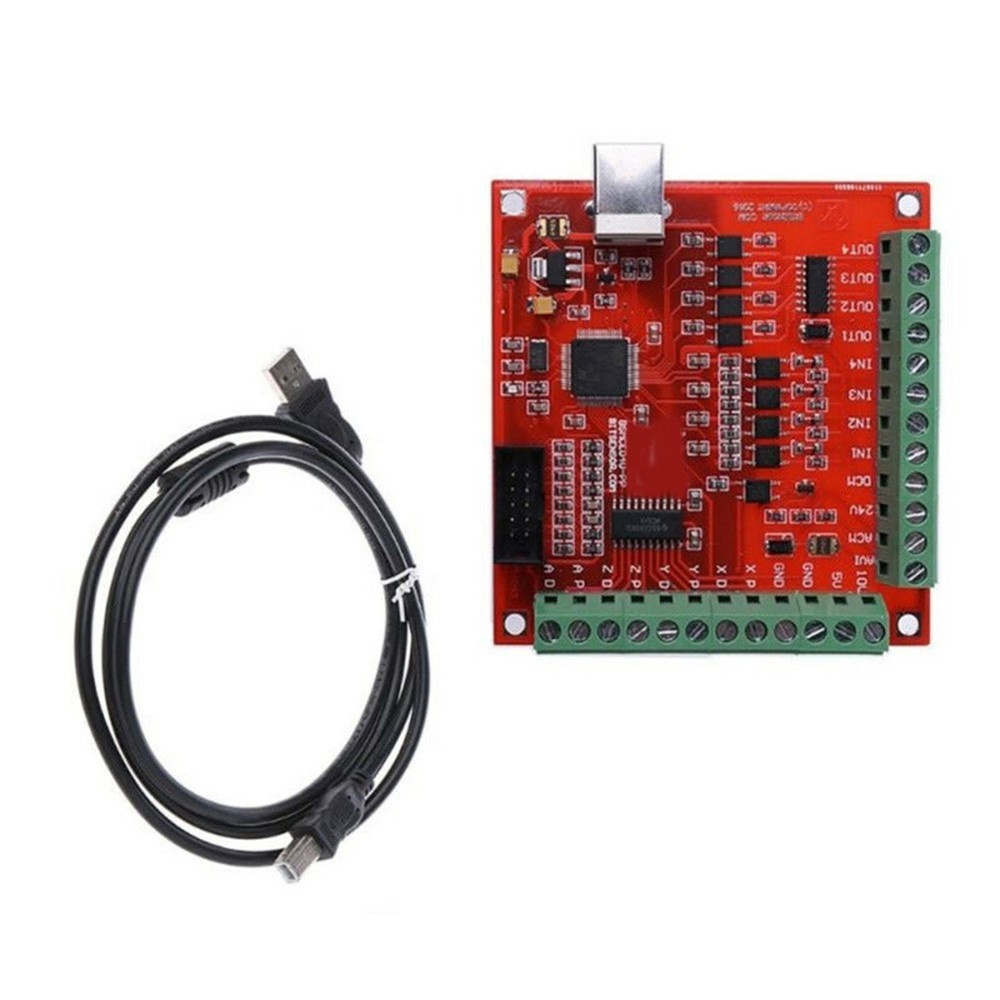 USB-MACH3 100Khz Breakout-Board 4 Axis Interface For CNC Motion Controller