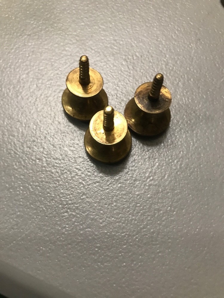 RARE 19th Century STLYE SOLID BRASS SMALL FEDERAL STYLE Original KNOBS Per knob