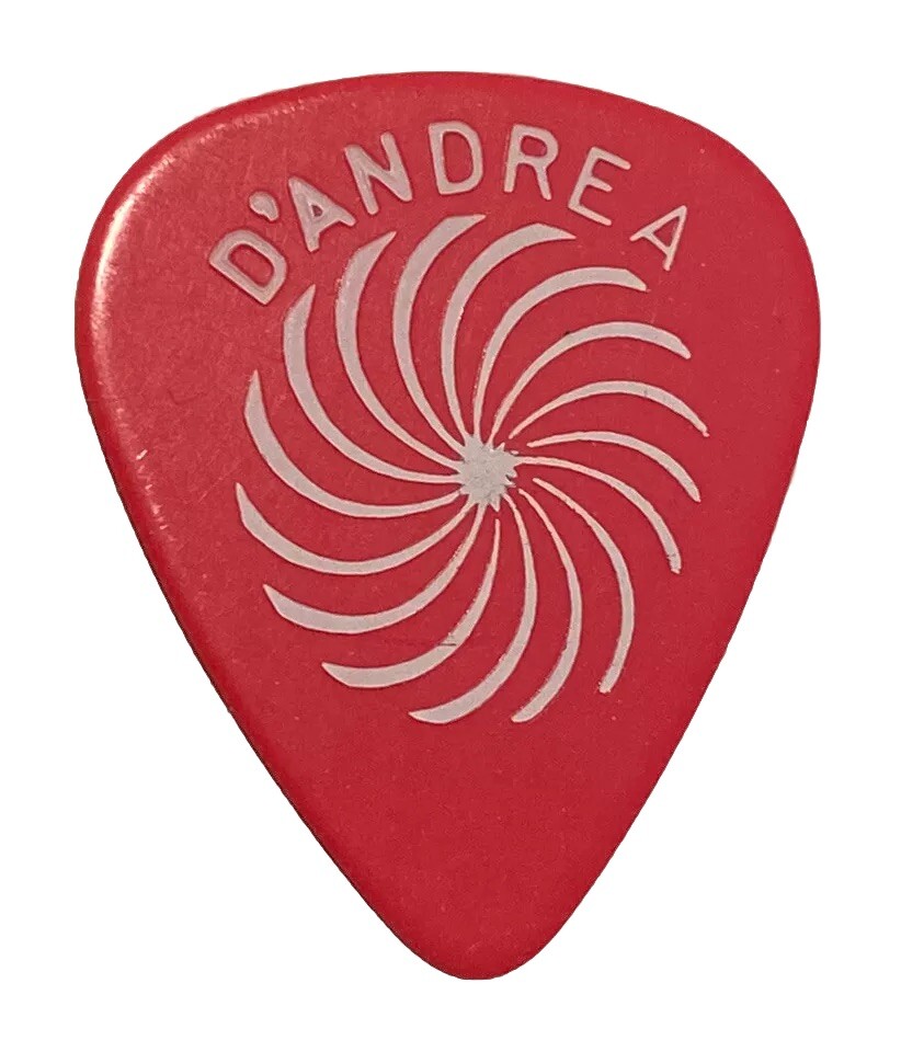 Vintage Guitar Pick-D’Andrea Pinwheel -Whirl-A-Pick-Pink Celluloid- Medium
