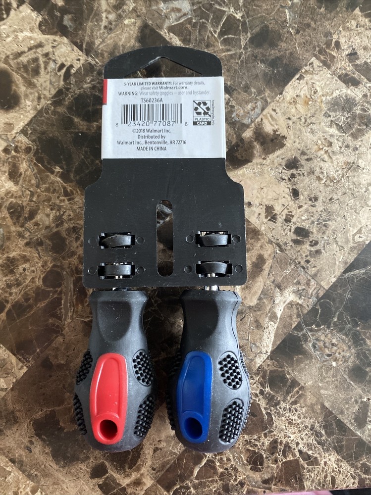 Hyper Tough 2-pc Stubby Screwdriver Set, Slotted & Phillips