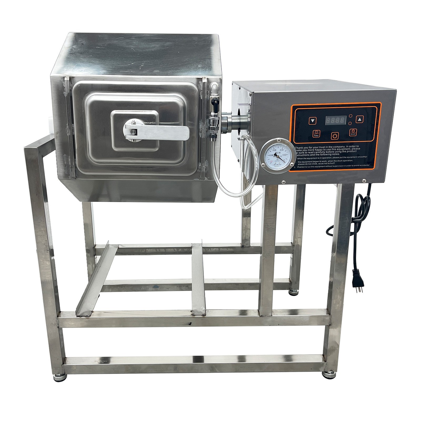 45L 12gal Vacuum Pump Meat Tumbler Marinator Vegetable Fermenting Machine Mixer