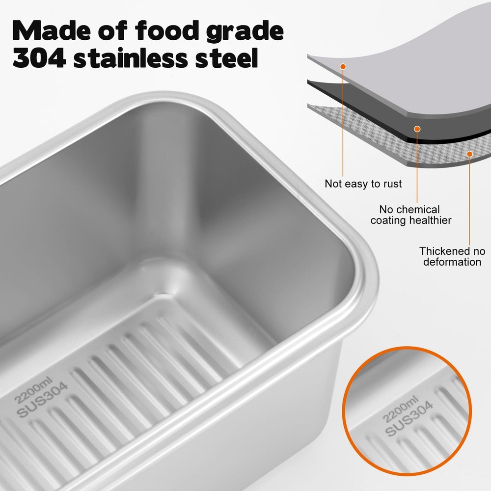 Bread Box for Homemade Bread, Time Recording Bread Storage Container with Lid...
