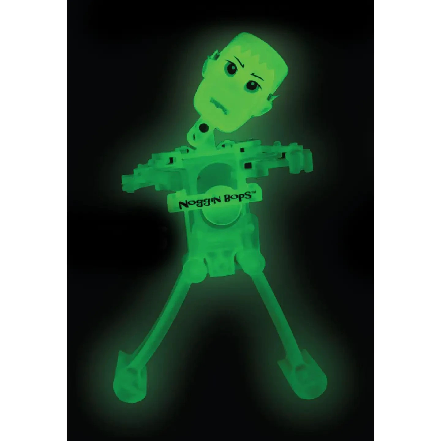 GLOW in the dark FRANKENSTEIN Noggin Bops Dancing Z-Wind-Up Toy TOMY