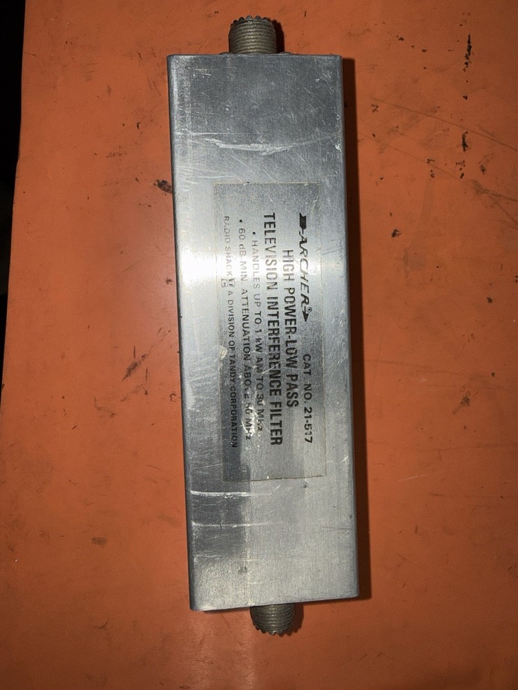 VINTAGE ARCHER 21-517 CB AND HAM TRANSMITTER TV INTERFERENCE FILTER Radio Shack