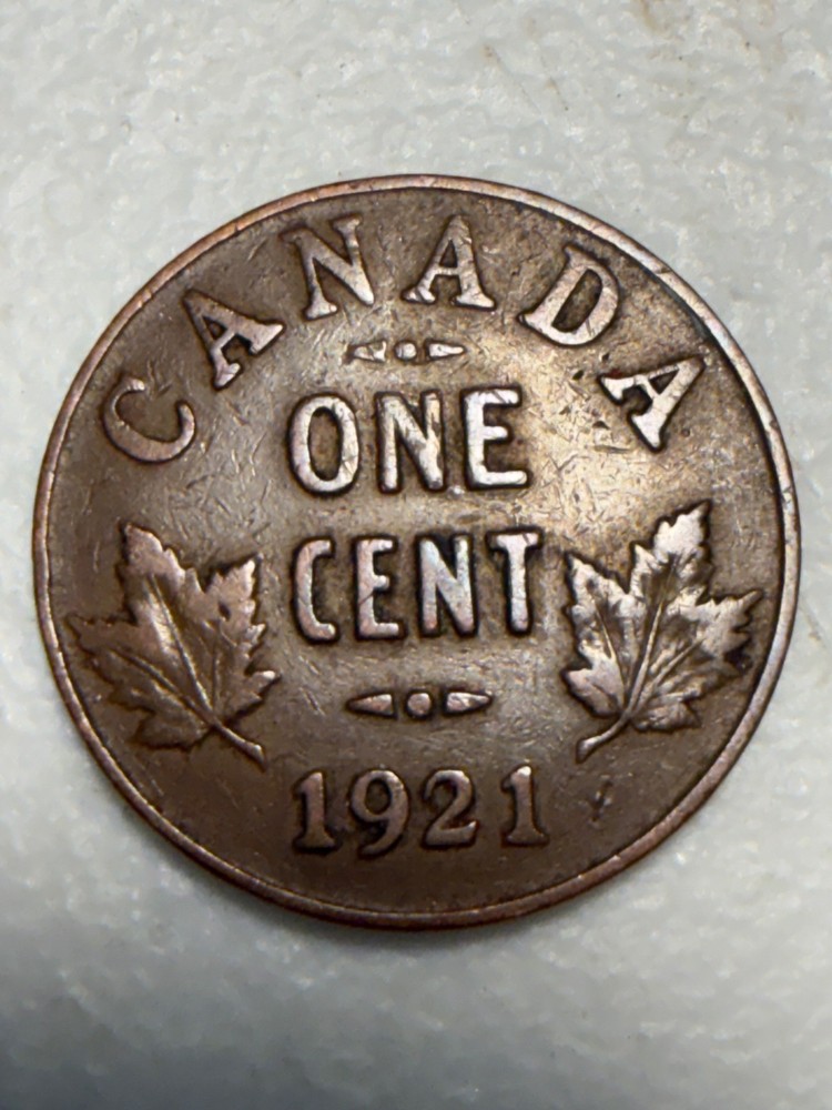 1921 Canada 1 cent coin