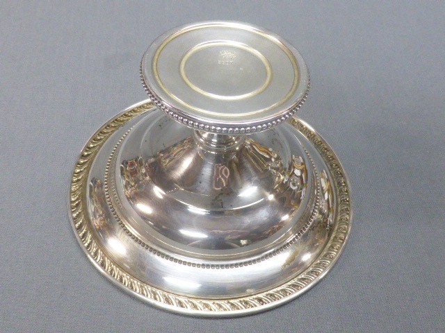 Webster Sterling Silver Weighted Compote Pedestal Candy Nut Dish 6”