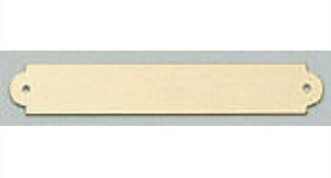 BRASS PLATE PICTURE FRAME MEMORIAL ART LABEL 5/8" X 3 1/2" 2 HOLES - SCREWS